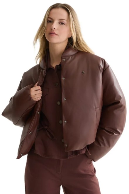 Jacket Faux Leather Short U9G01696T 227 bitter chocolate
